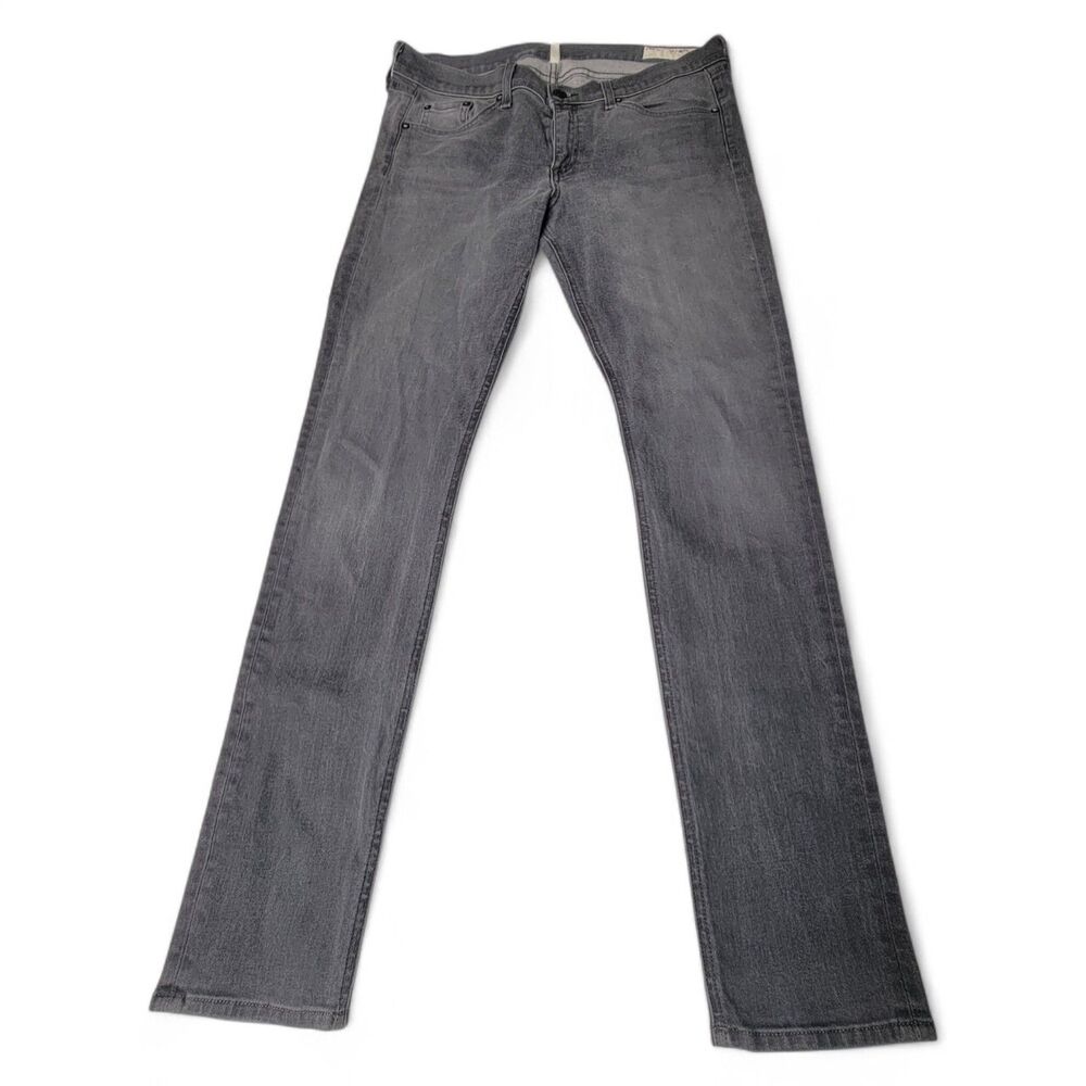 Rag & Bone Skinny Jeans Women's Size 32 Silverlake Gray Fade Mid Rise USA Modern